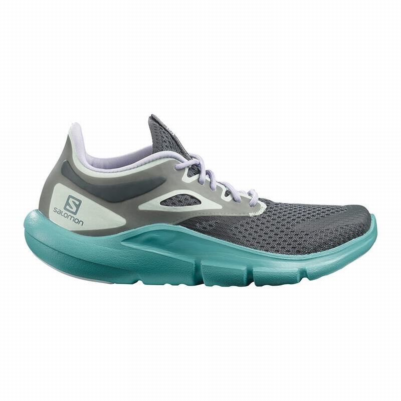 Salomon PREDICT MOD Zapatillas Running Asfalto Mujer - Verde Oscuro / Moradas - Colombia (09518-DPVG